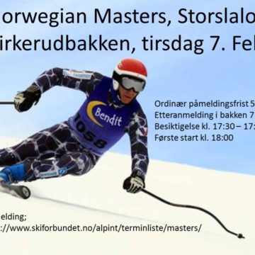 Norwegian Masters GS Kirkerudbakken 7 . februar